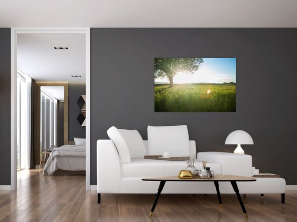Tablou - Copac în câmp (90x60 cm)