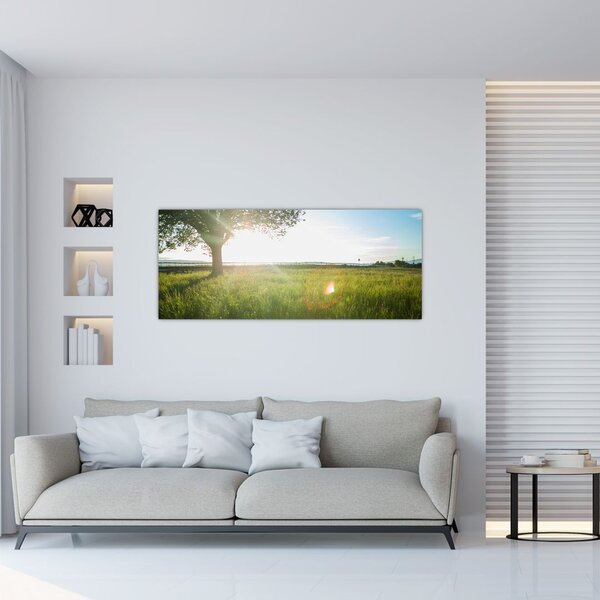 Tablou - Copac în câmp (120x50 cm)