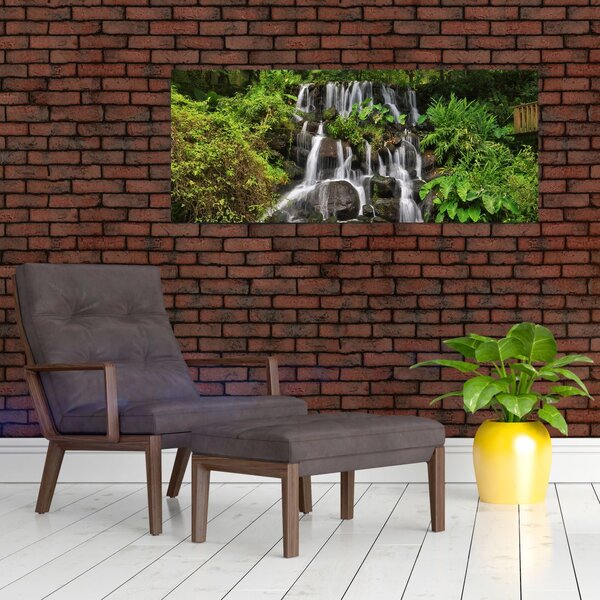 Tablou - Cascadă tropicală (120x50 cm)