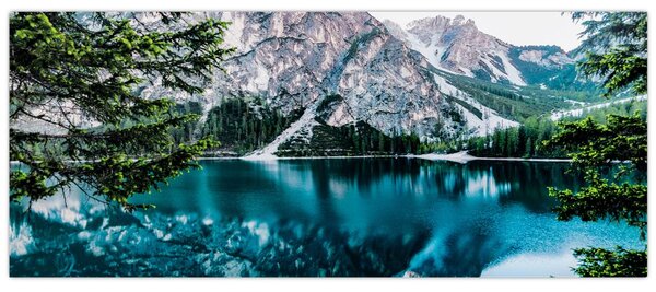 Tablou - Lac în Alpi (120x50 cm)