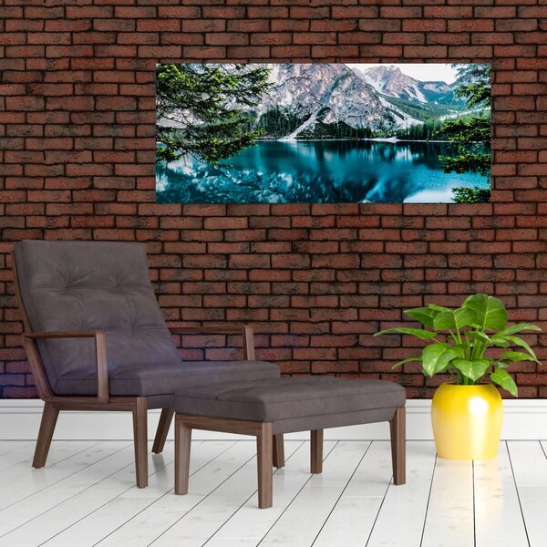Tablou - Lac în Alpi (120x50 cm)