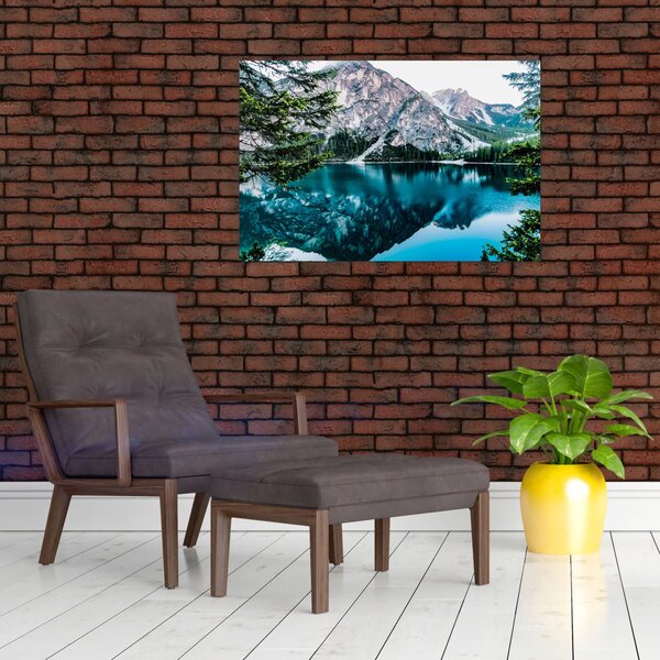 Tablou - Lac în Alpi (90x60 cm)