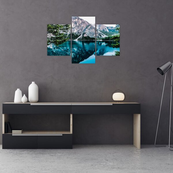 Tablou - Lac în Alpi (90x60 cm)