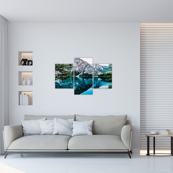 Tablou - Lac în Alpi (90x60 cm)
