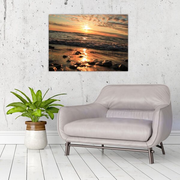 Tablou - Apus de soare, ocean (70x50 cm)
