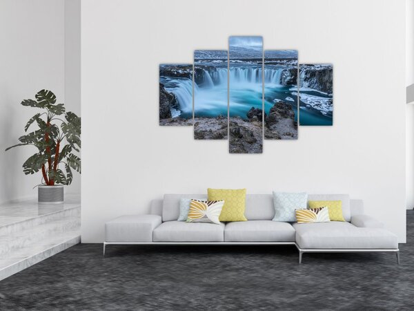 Tablou - Priveliște la cascade (150x105 cm)