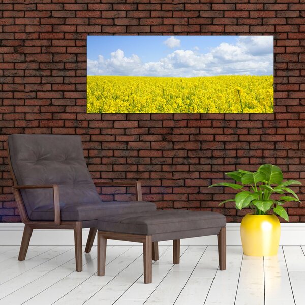 Tablou - Câmp galben (120x50 cm)