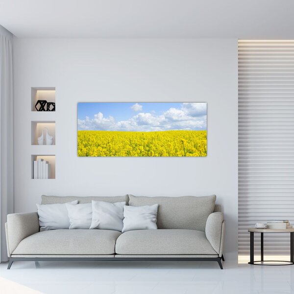 Tablou - Câmp galben (120x50 cm)