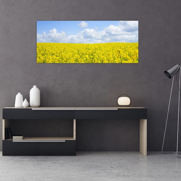 Tablou - Câmp galben (120x50 cm)