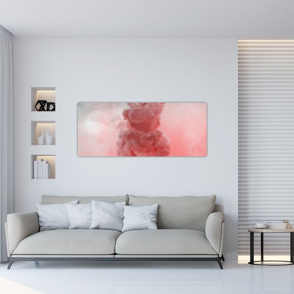 Tablou - Fum roșu (120x50 cm)