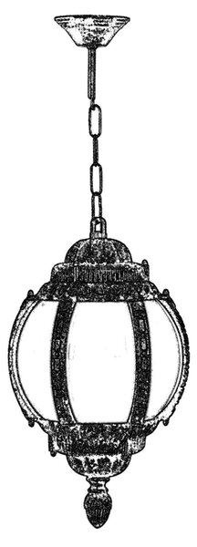 Lustra de exterior BFE 545454 Outdoor Chandelier, Maro, 26x55x26 cm