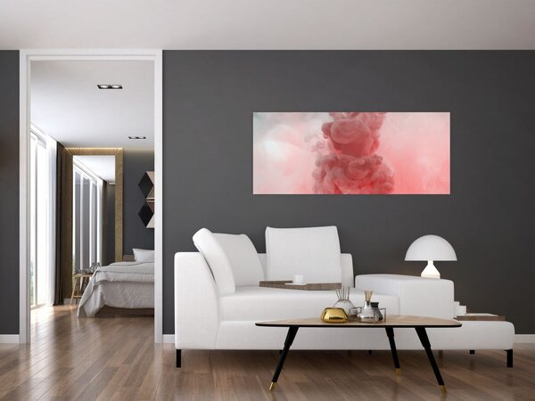 Tablou - Fum roșu (120x50 cm)