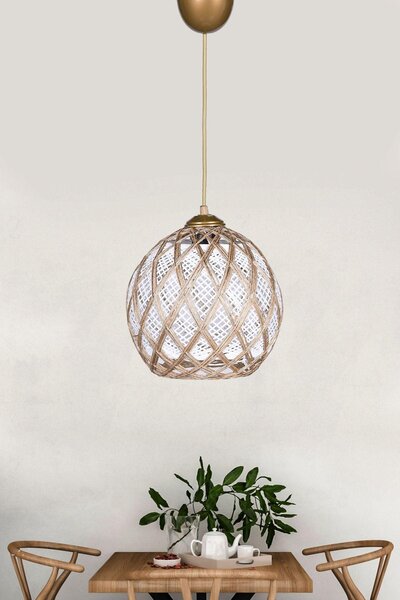 Lustra HM024 Chandelier, Alb, 22x22x54 cm