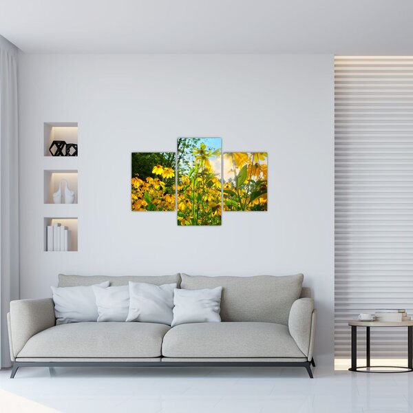 Tablou - Flori galbene (90x60 cm)