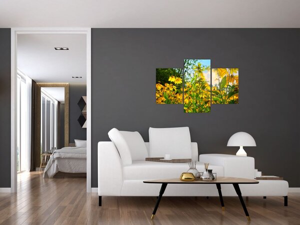 Tablou - Flori galbene (90x60 cm)