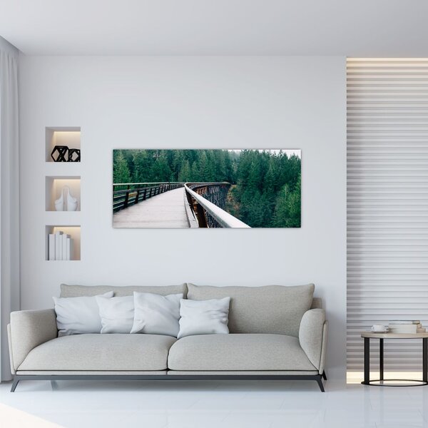 Tablou - Pod spre vârfurile copacilor (120x50 cm)