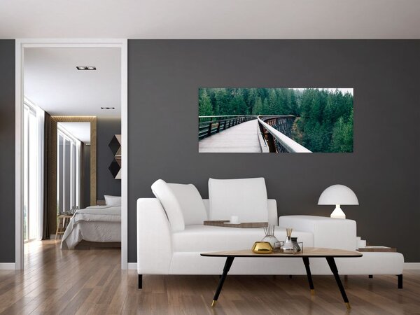Tablou - Pod spre vârfurile copacilor (120x50 cm)