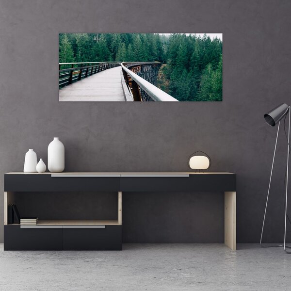 Tablou - Pod spre vârfurile copacilor (120x50 cm)