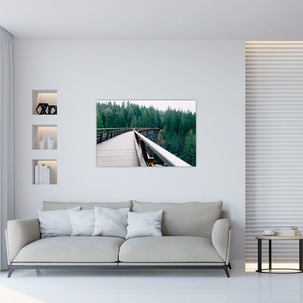 Tablou - Pod spre vârfurile copacilor (90x60 cm)
