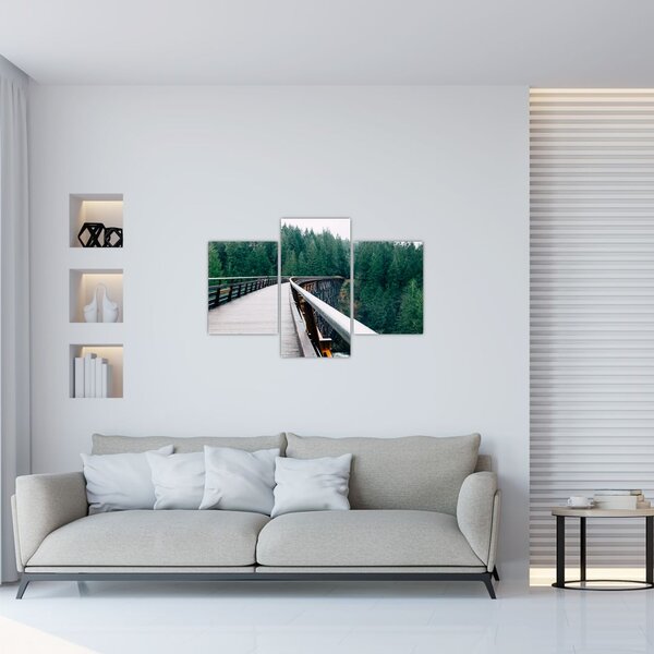 Tablou - Pod spre vârfurile copacilor (90x60 cm)