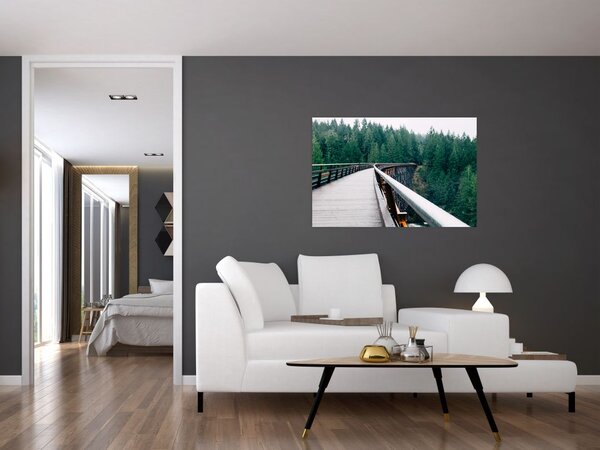 Tablou - Pod spre vârfurile copacilor (90x60 cm)