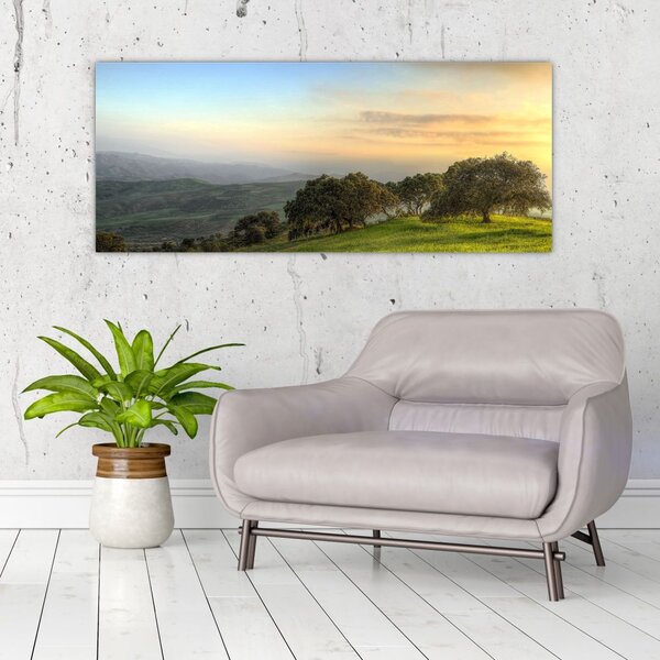 Tablou - Privire de pe deal (120x50 cm)