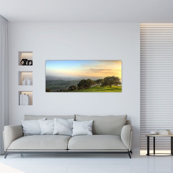 Tablou - Privire de pe deal (120x50 cm)