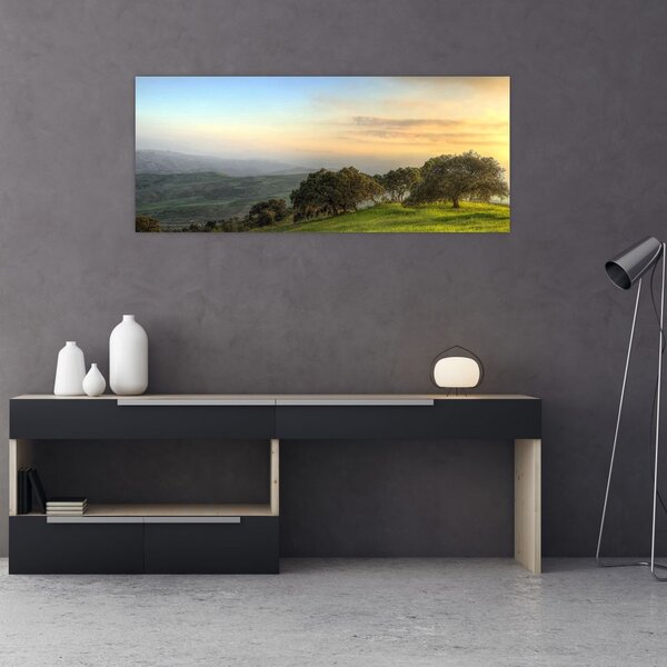 Tablou - Privire de pe deal (120x50 cm)