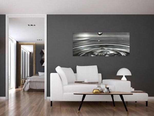 Tablou - Picături de apă (120x50 cm)