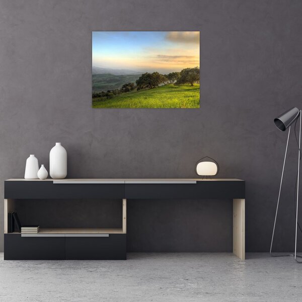 Tablou - Privire de pe deal (70x50 cm)