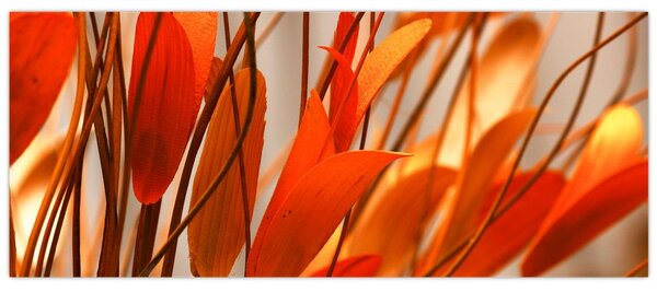 Tablou - Frunze înflorite (120x50 cm)
