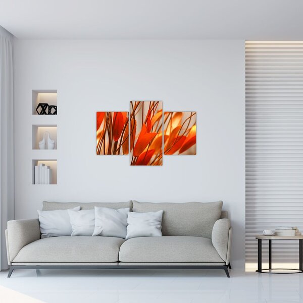 Tablou - Frunze înflorite (90x60 cm)