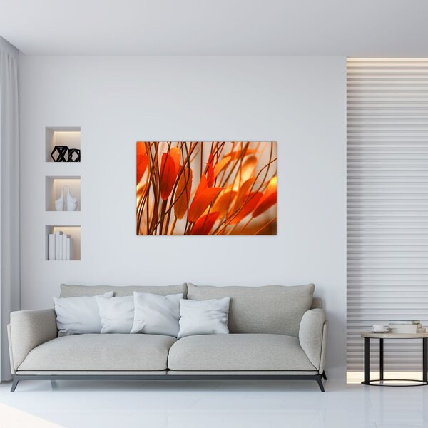 Tablou - Frunze înflorite (90x60 cm)