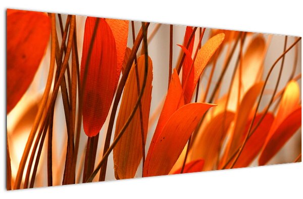 Tablou - Frunze înflorite (120x50 cm)