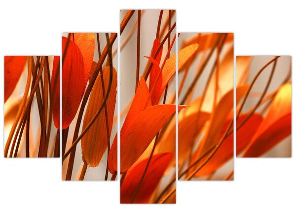 Tablou - Frunze înflorite (150x105 cm)