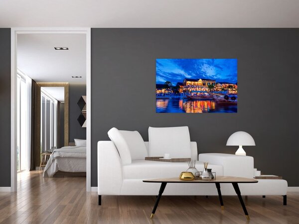 Tablou - Orașul de noapte Hoi An, Vietnam (90x60 cm)