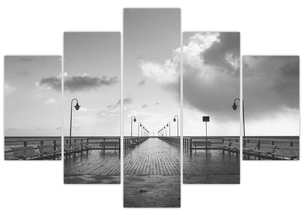Tablou - Promenada la mal (150x105 cm)