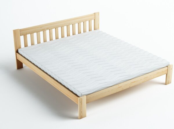Pat din lemn de pin Aurora - Culoarea - Pin natural 90x200 Pin natural