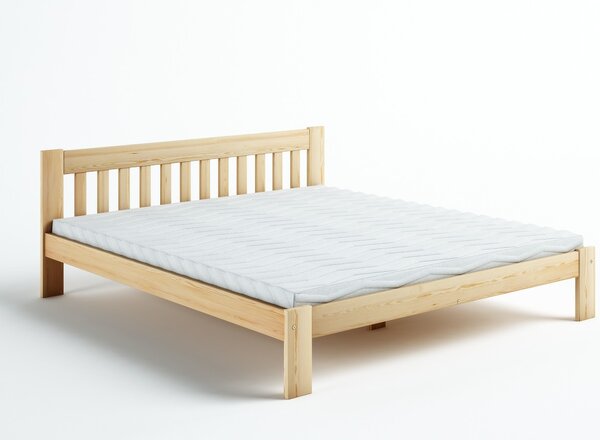 Pat din lemn de pin Aurora - Culoarea - Pin natural 90x200 Pin natural