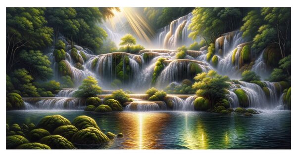 Tablou cascade sclipitoare