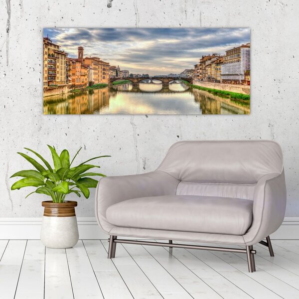 Tablou - Pod peste râu (120x50 cm)