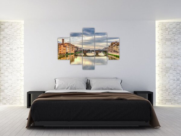 Tablou - Pod peste râu (150x105 cm)
