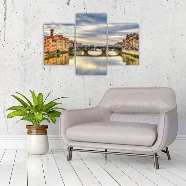 Tablou - Pod peste râu (90x60 cm)