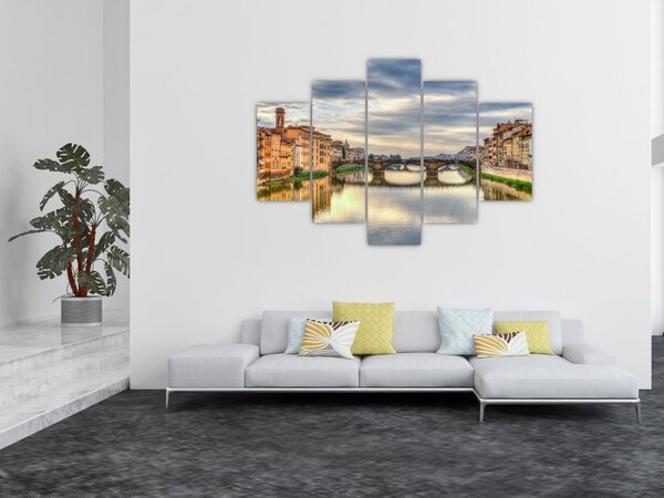 Tablou - Pod peste râu (150x105 cm)