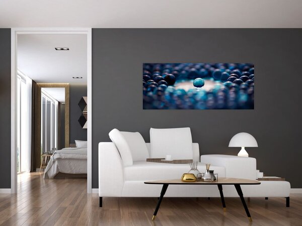 Tablou - Bile albastre (120x50 cm)
