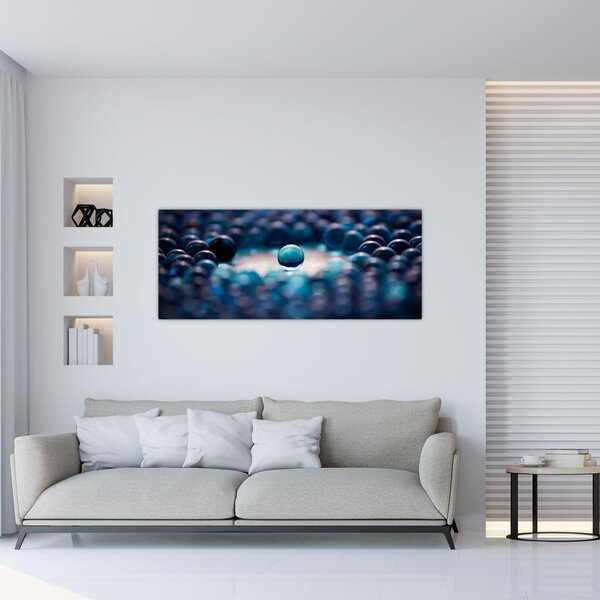 Tablou - Bile albastre (120x50 cm)