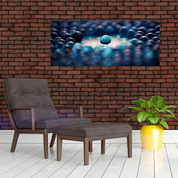 Tablou - Bile albastre (120x50 cm)