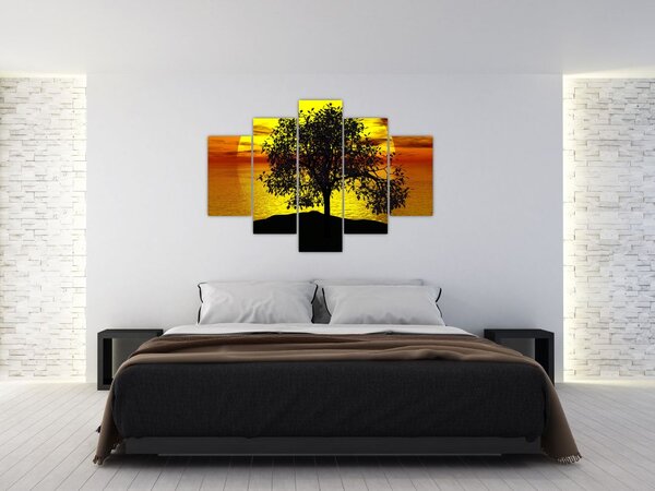 Tablou - Silueta copacilor (150x105 cm)