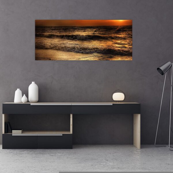 Tablou - Valuri la mal (120x50 cm)