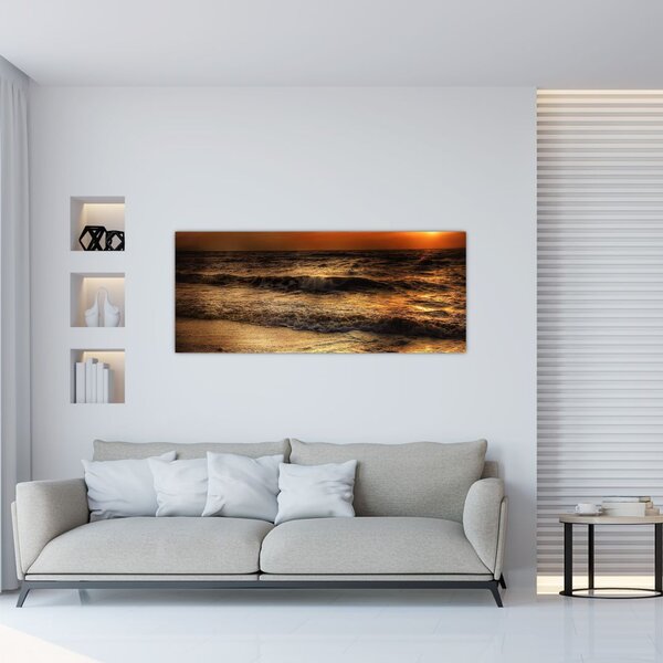 Tablou - Valuri la mal (120x50 cm)